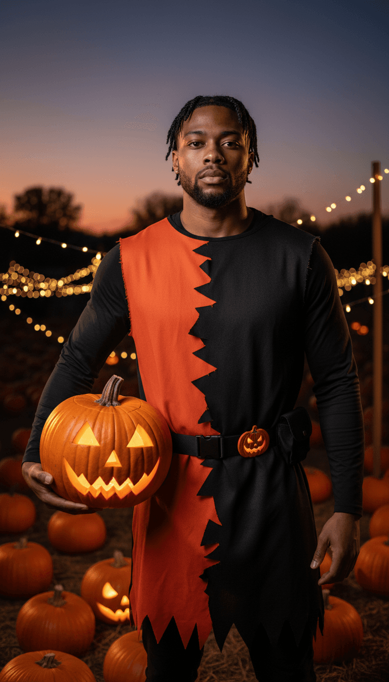 Pumpkin Head AI Halloween costume example