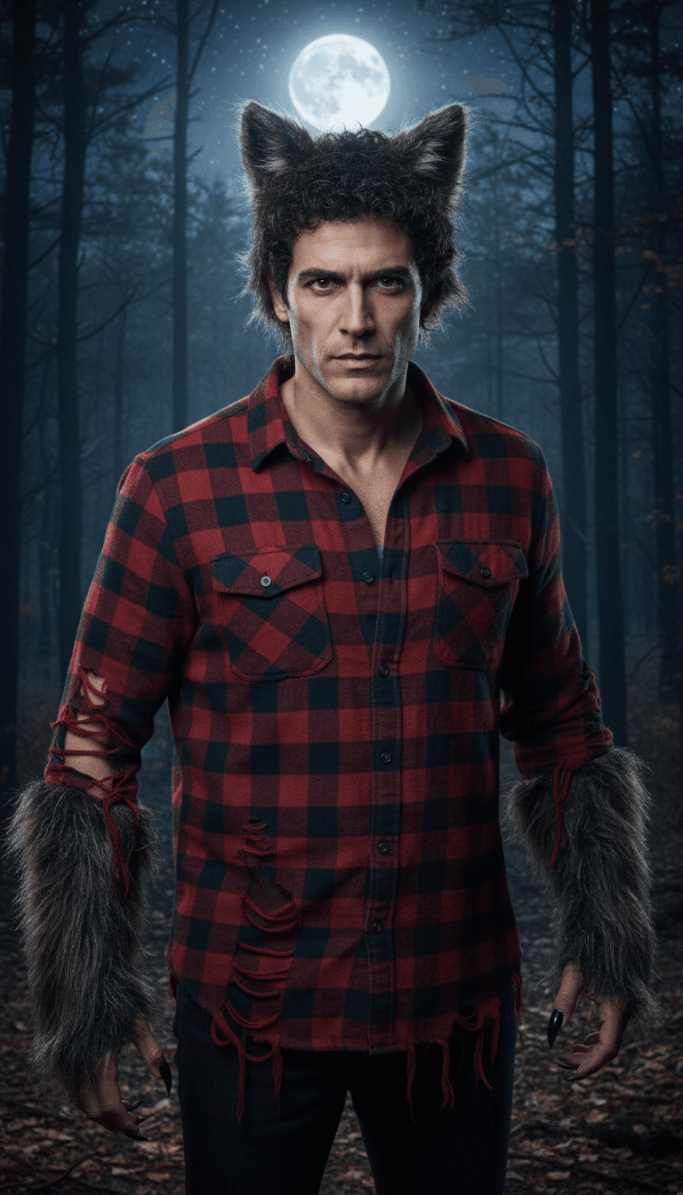 Werewolf AI Halloween costume example