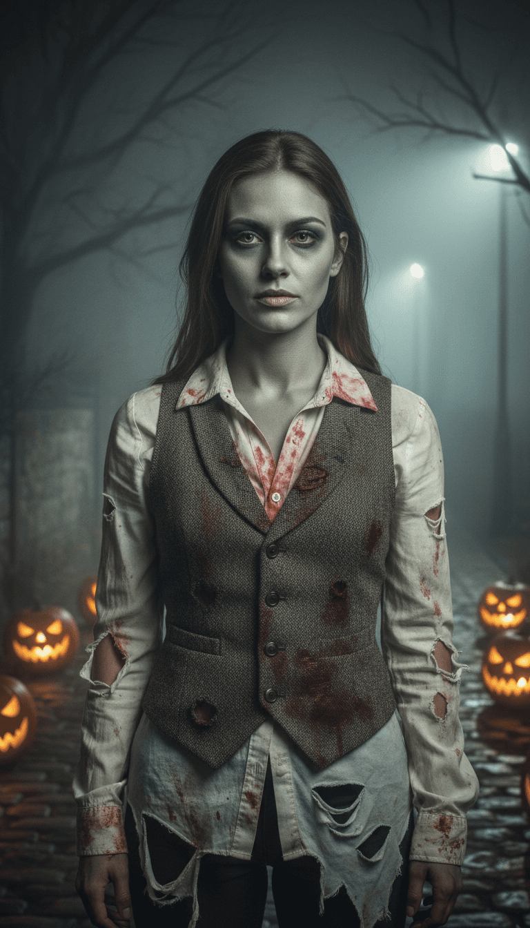 Zombie AI Halloween costume example