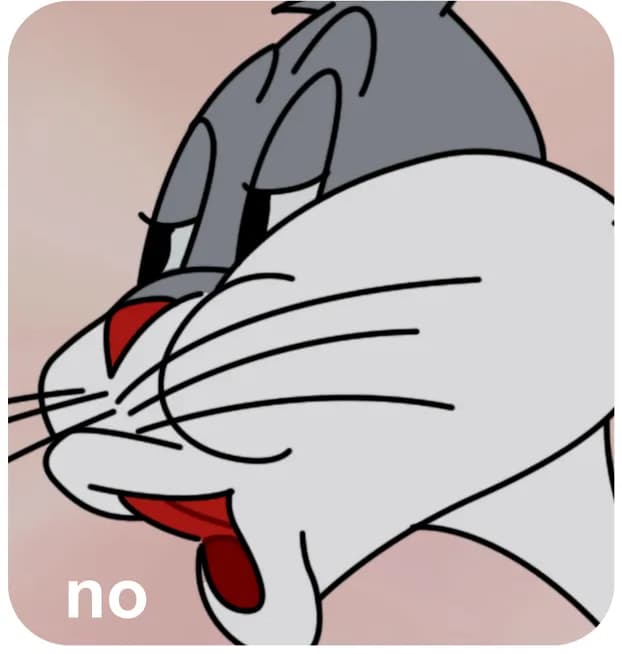 Bugs Bunny No Meme Template