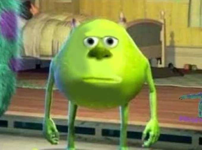 Mike Wazowski Meme Template