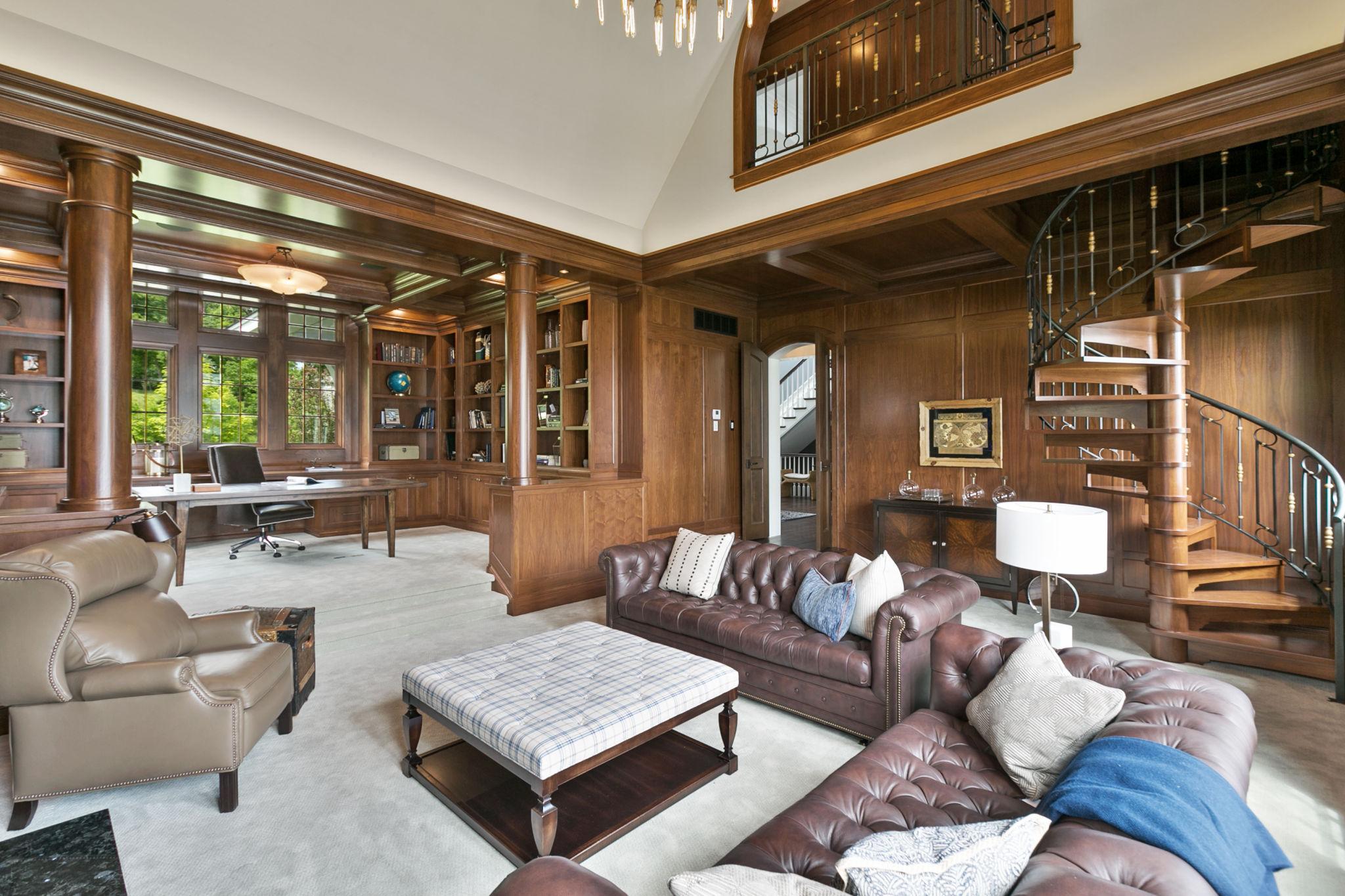 AI generated Interior with Mahogany