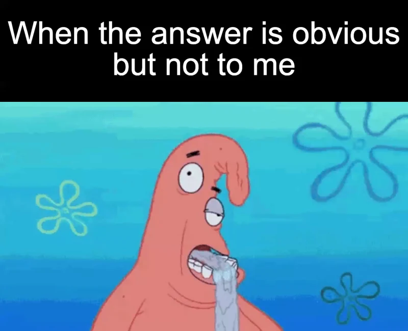 Missing the obvious: When the answer is obvious but not to me