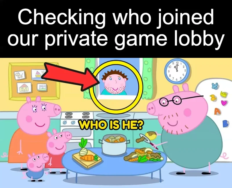 The unexpected player: Checking who joined our private game lobby